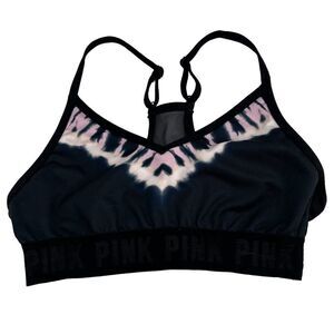 VSX Victorias Secret Sport black and pink tie dye sports bra unlined size xsmall
